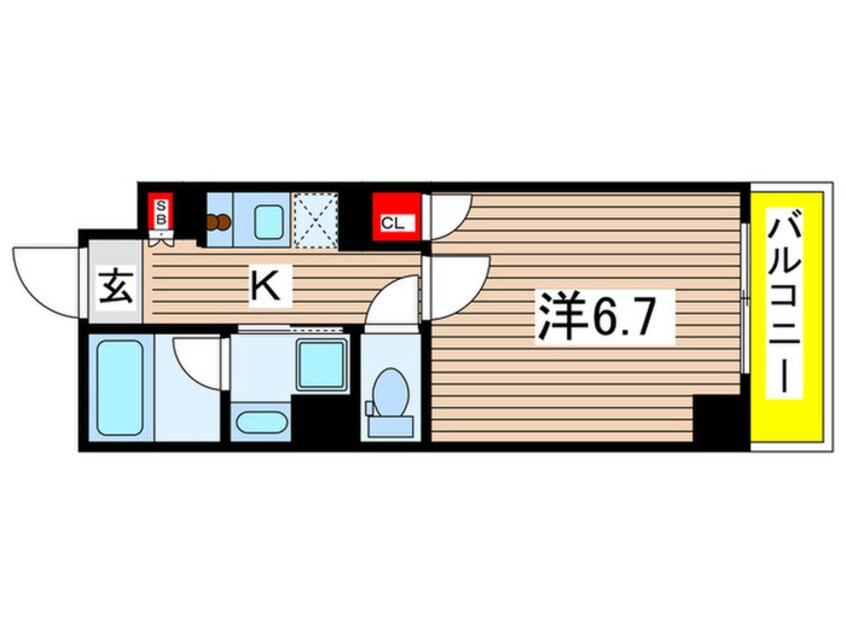 間取図 コンフォリア清澄白河トロワ