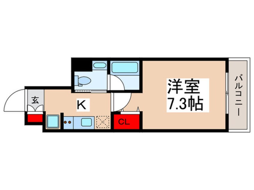 間取図 コンフォリア清澄白河トロワ