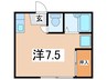 グリ－ンハウス 1Rの間取り