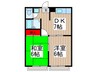 エステートピア上青木 2DKの間取り