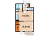 パレロワイアル 1DKの間取り