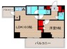 コンフォリア浅草橋 1LDKの間取り