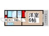 キャンディーハウス 1Kの間取り