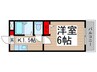 キャンディーハウス 1Kの間取り