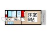 キャンディーハウス 1Kの間取り