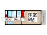 キャンディーハウス 1Kの間取り