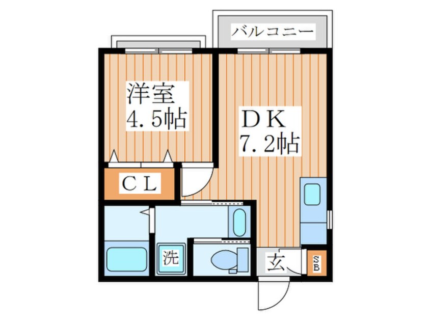 間取図 ベルメゾン武蔵野