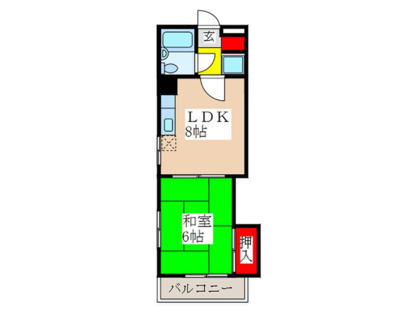 間取図 フロ－レンス北新宿