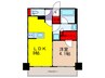プレミスト板橋 1LDKの間取り