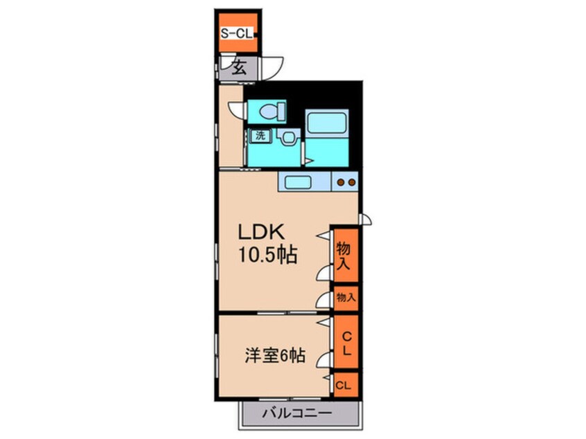 間取図 シャンブルドレ－ブ