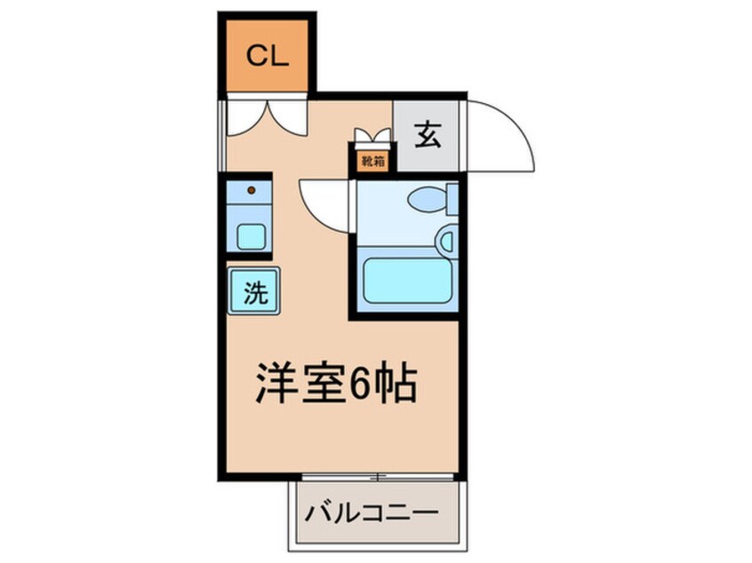 間取図 パステル青戸