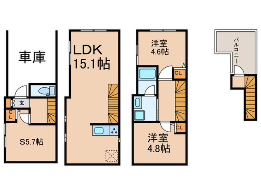 間取図 Kolet千駄木