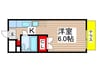 アプローズ園生 1Kの間取り