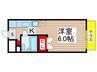 アプローズ園生 1Kの間取り