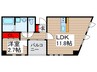 MK小金ビル 1LDKの間取り