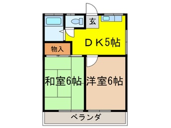 間取図 コ－ポ啓友関町
