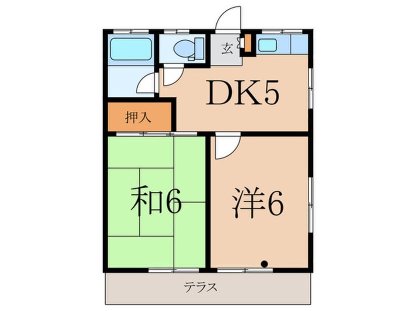 間取図 コ－ポ啓友関町