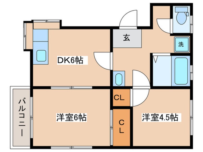 間取図 サンライズ末広