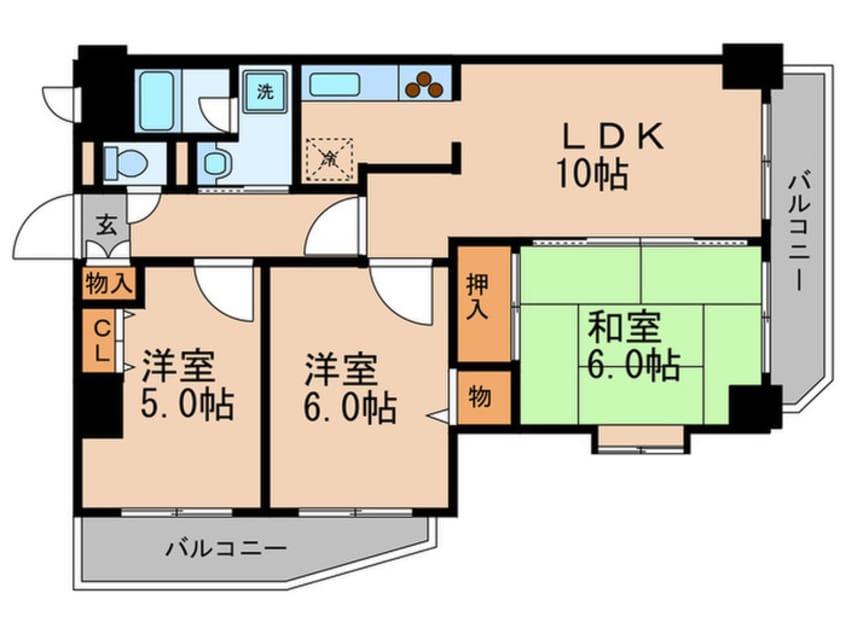 間取図 グリーンフィールド大山