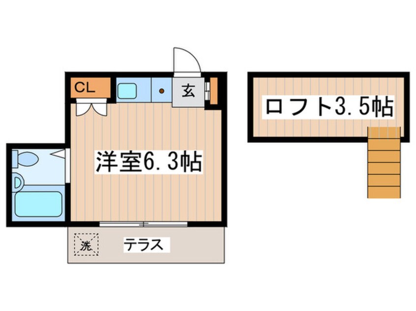 間取図 エステート鷹の台