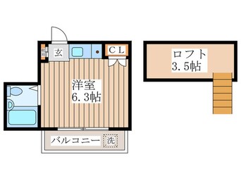 間取図 エステート鷹の台