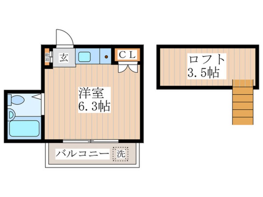 間取図 エステート鷹の台