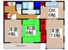 伊勢屋ビル 3DKの間取り