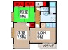 伊勢屋ビル 2LDKの間取り