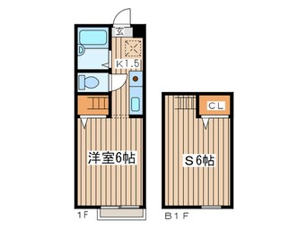 間取図 湘南ケ－オ－フラットＤ棟