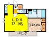 Calm 1LDKの間取り