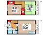 ビューテラスソメヤ　A棟 2LDKの間取り
