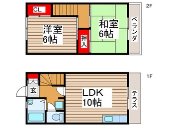 間取図 ビューテラスソメヤ　A棟