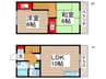 ビューテラスソメヤ　A棟 2LDKの間取り
