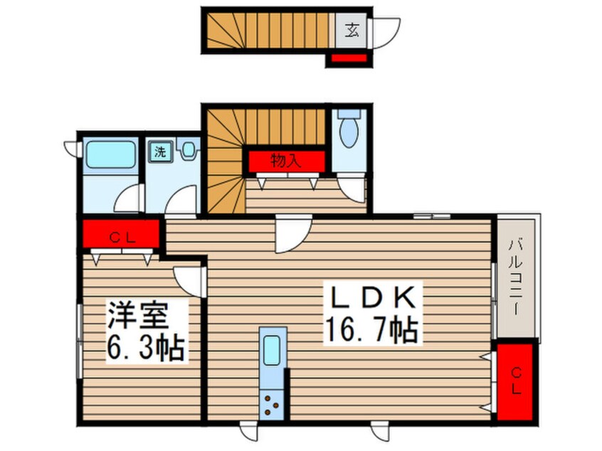 間取図 フェリーチェ誉田