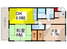 アネックスサクラ 2DKの間取り
