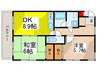 アネックスサクラ 2DKの間取り