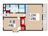 ＮＫマンション第２ 1LDKの間取り