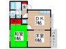 サニ－ウェル 2DKの間取り