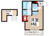 グリーン・ジュピター 1Rの間取り