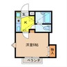 クレスト１ 1Kの間取り