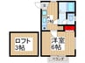クレスト１ 1Kの間取り