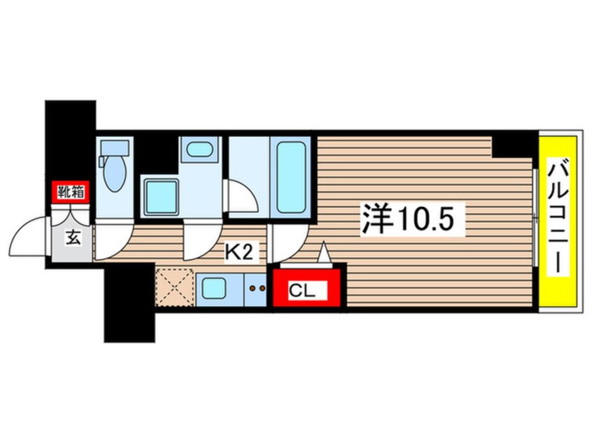 間取図 ｼﾞｪﾉｳﾞｨｱ新横浜ｽｶｲｶﾞｰﾃﾞﾝ(706)