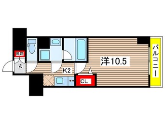 間取図 ｼﾞｪﾉｳﾞｨｱ新横浜ｽｶｲｶﾞｰﾃﾞﾝ(706)