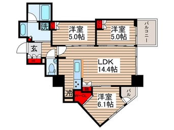 間取図 ベイサイドタワー晴海