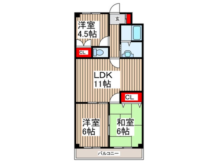 間取図 メゾントミタ