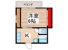 野田コーポA 1Kの間取り