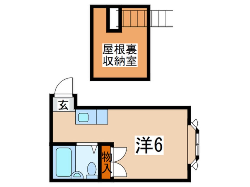 間取図 セゾン沼袋 Ａ