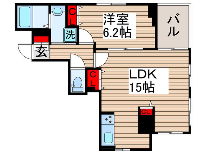 間取図 MEIN　SCHLOSS　三河島