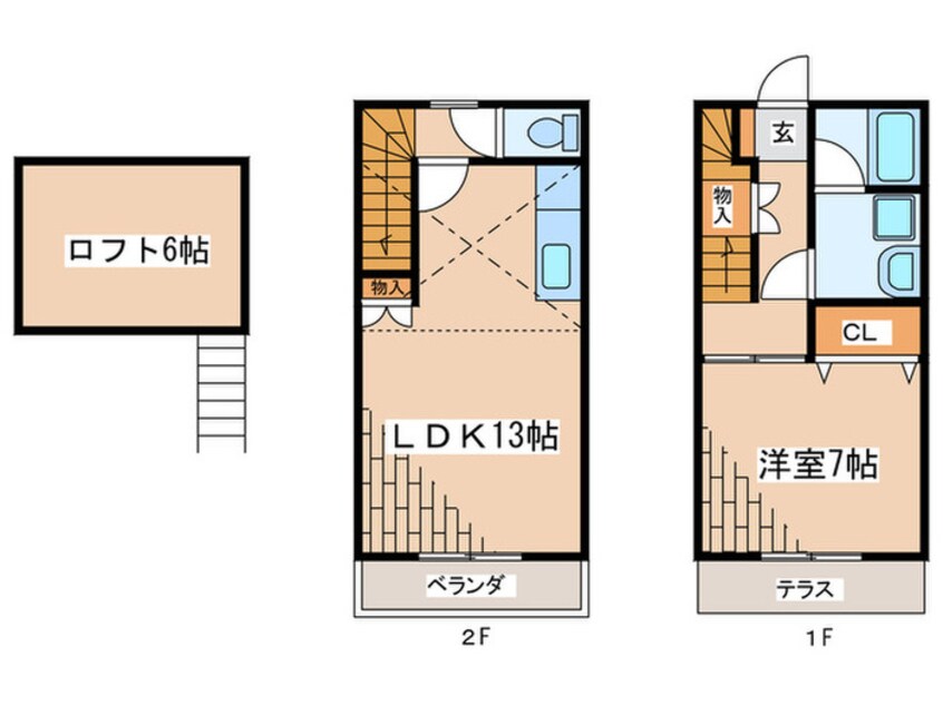 間取図 オレンジコート