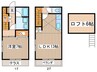 オレンジコート 1LDKの間取り